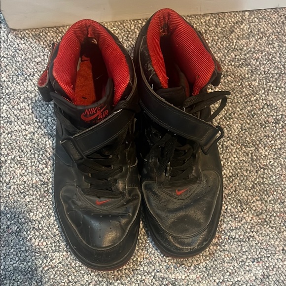 Vintage Black and Red Jordan High Top Sneakers - Picture 4 of 8